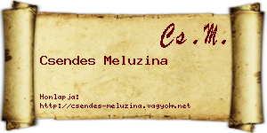 Csendes Meluzina névjegykártya